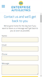 Mobile Screenshot of enterpriseautoelectricsgarage.co.uk